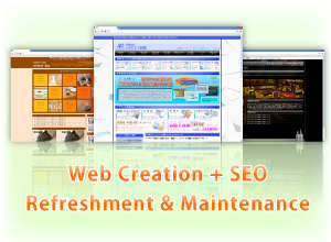 WebCreation+SEO=Refreshment&Maintenance
